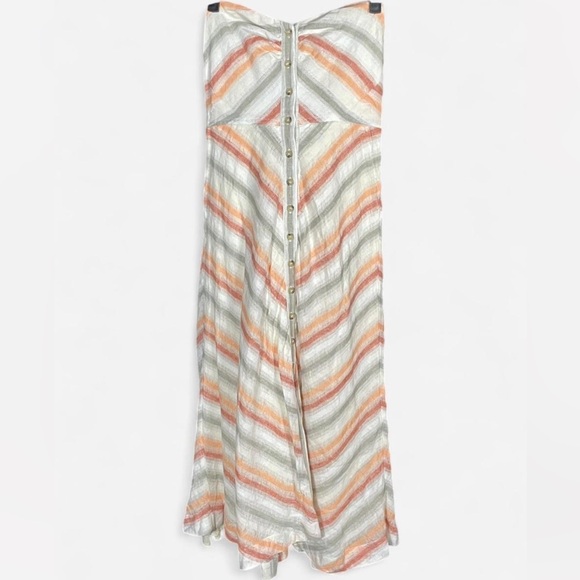 Free People Multicolor Striped Backless Dress - Picture 1 of 3